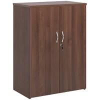 Dams International Cupboard Lockable with 2 Shelves Melamine Universal 800 x 470 x 1090mm Walnut