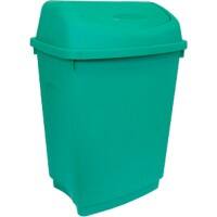 Bentley Swing Top Bin 50 L Green Plastic