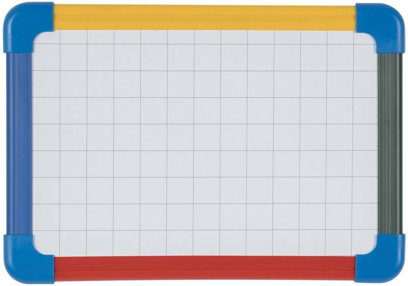 Bi-Office Schoolmate Whiteboard Magnetic Double Sided 29.7 (W) x 21 (H) cm Multicolour