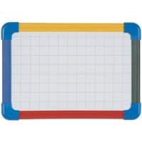 Bi-Office Schoolmate Whiteboard Magnetic Double Sided 29.7 (W) x 21 (H) cm Multicolour
