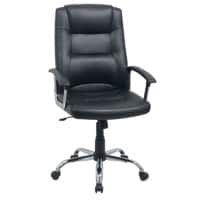 Niceday Executive Chair with Fixed Armrest and Adjustable Seat Basic Tilt  Bonded Leather Black 110 kg Berlin