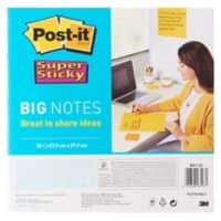 Post-it Super Sticky Notes 279 x 279 mm Yellow 30 Sheets