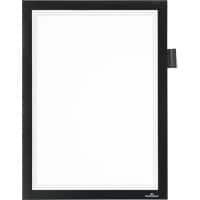 DURABLE DURAFRAME Note A4 Display Frame Adhesive, Magnetic Black 4993-01 23.5 x 0.5 x 37 cm